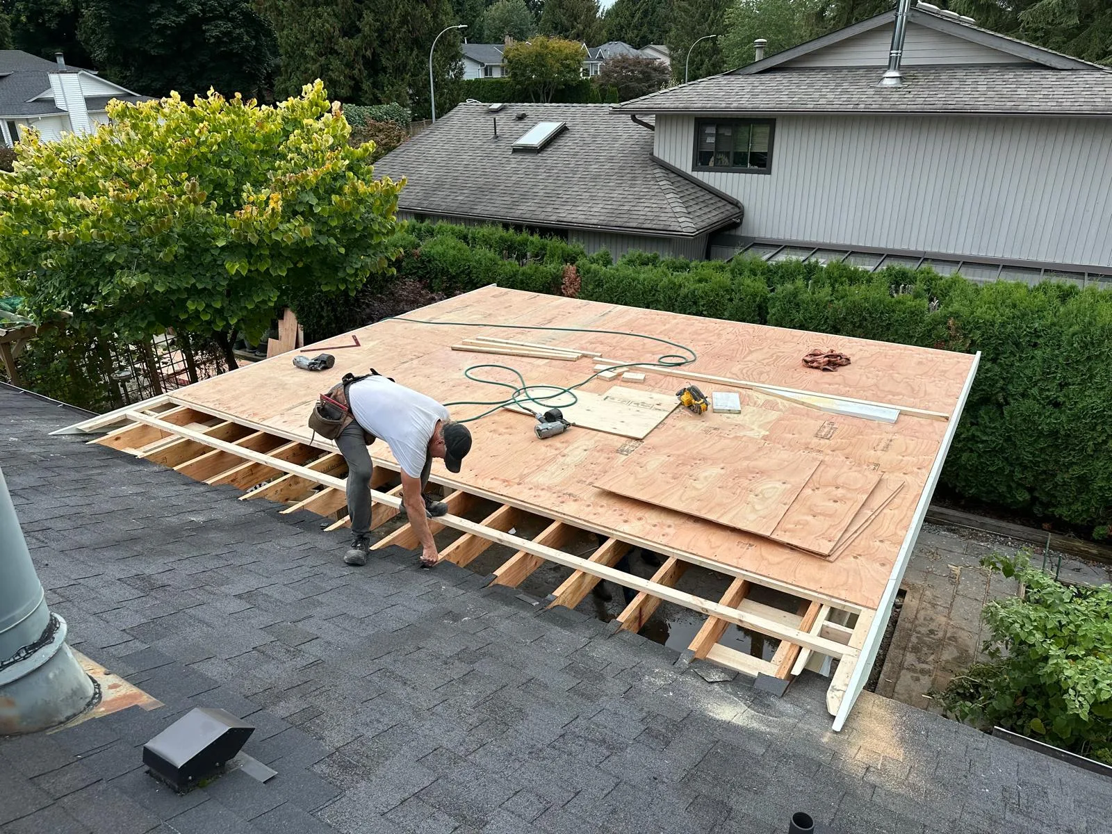 Reroofing project Surrey BC